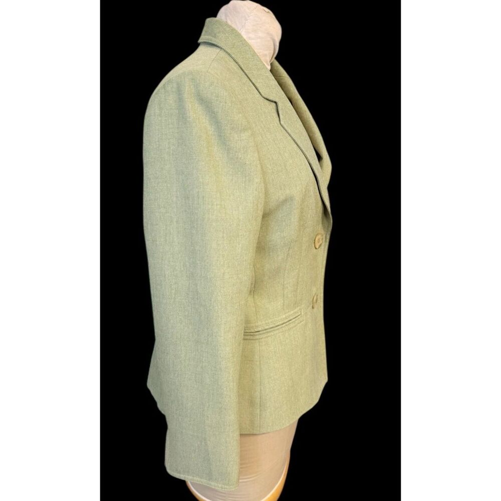 Le Suit Vintage Textured Blazer 2-Button Front Structured Sz. 12 Career Academia - Picture 9 of 14